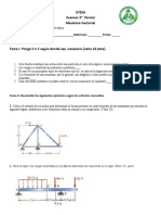 UTESA Examen 3er Parcial Mecánica Vectorial