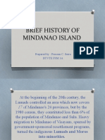 Brief History of Mindanao Island