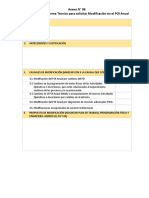 Anexo #06 - Estructura Del Informe Técnico para Solicitar Modificación en El POI Anual