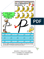 Tarea Consonante p - Conocemos y Delineamos (Comunicación-Cuaderno celeste)