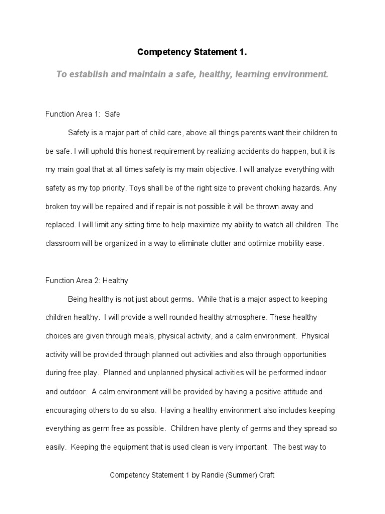 Competency statement 1 pdf learning toys