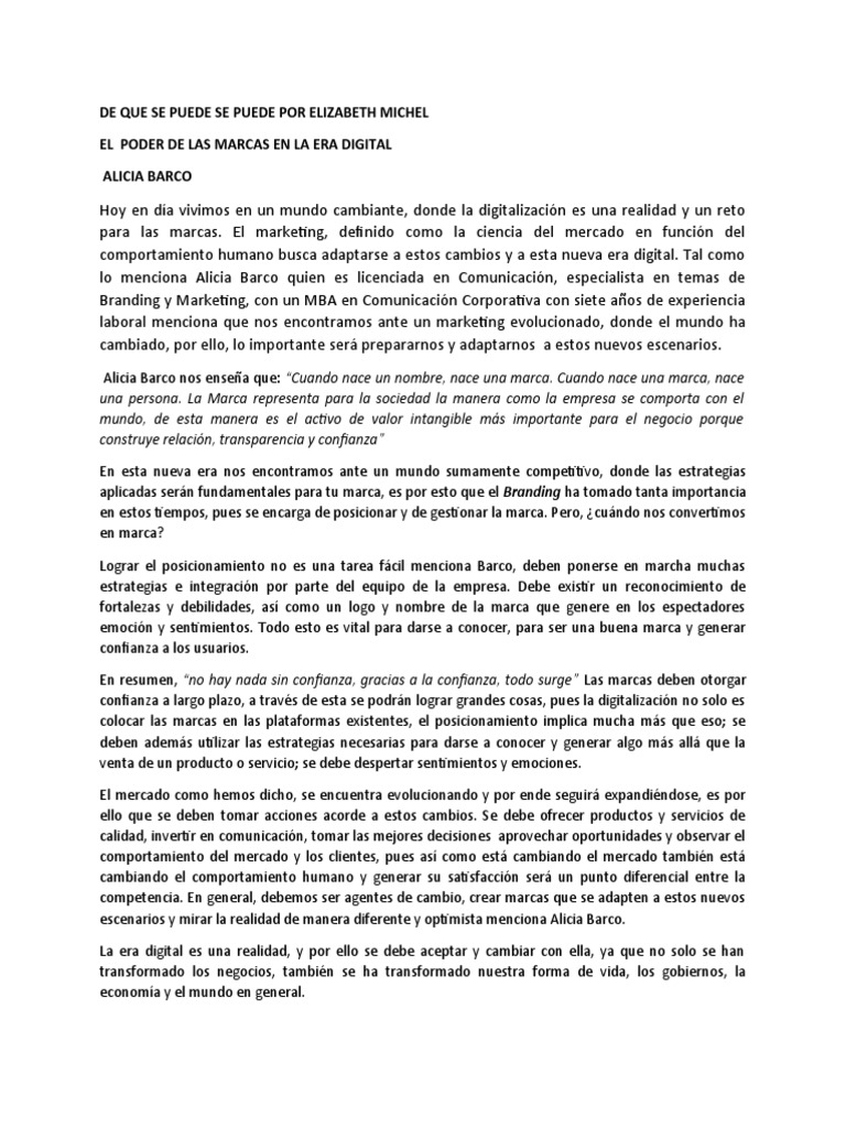 Poder de las Marcas en la Era Digital | PDF | Marca | Marketing