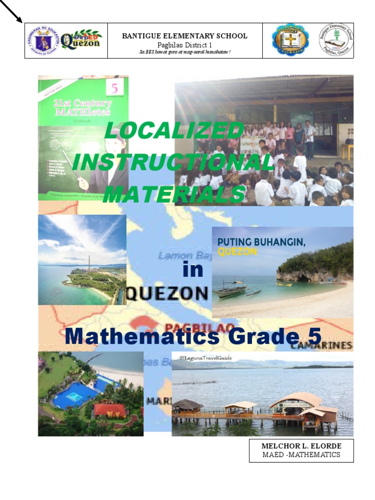Localized Instructional Materials in Mathematics Grade 5 PDF