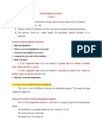 Hypothesis Testing T Test