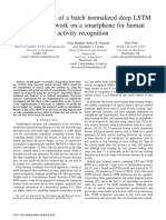 Implementation of A Batch Normalized Deep LSTM Recurrent Network On A Smartphone For Human Activity Recognition