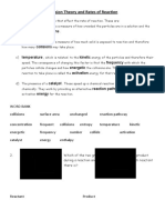 Factor That Affect Rate of Reaction