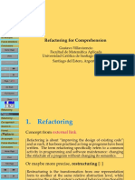 Refactoring For Comprehension: (Pattern