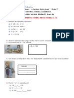 Taller Evaluativo. Matemáticas 5° (Ind.4.3) 2