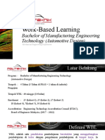 Work-Based Learning: Bachelor of Manufacturing Engineering Technology (Automotive Design)