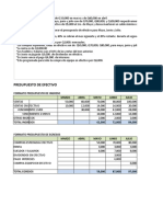 Presupuesto de Efectivo Empresa El Exito