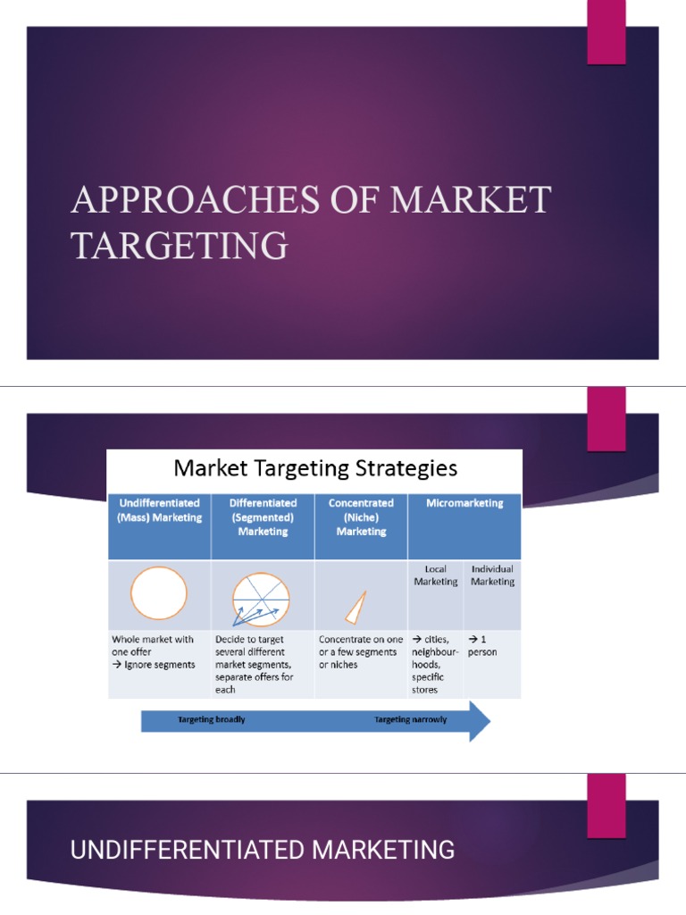 Approaches of Market Targeting | PDF
