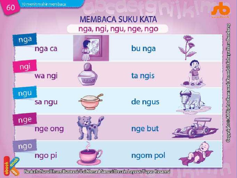 Baca Dan Download Gratis 10 Menit Mahir Membaca Belajar Membaca Suku Kata Nga Ngi Ngu Nge Ngo Pdf