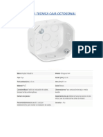 Ficha Tecnica Caja Octogonal