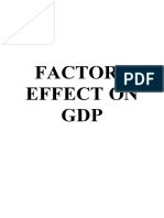 Factors Effect On GDP