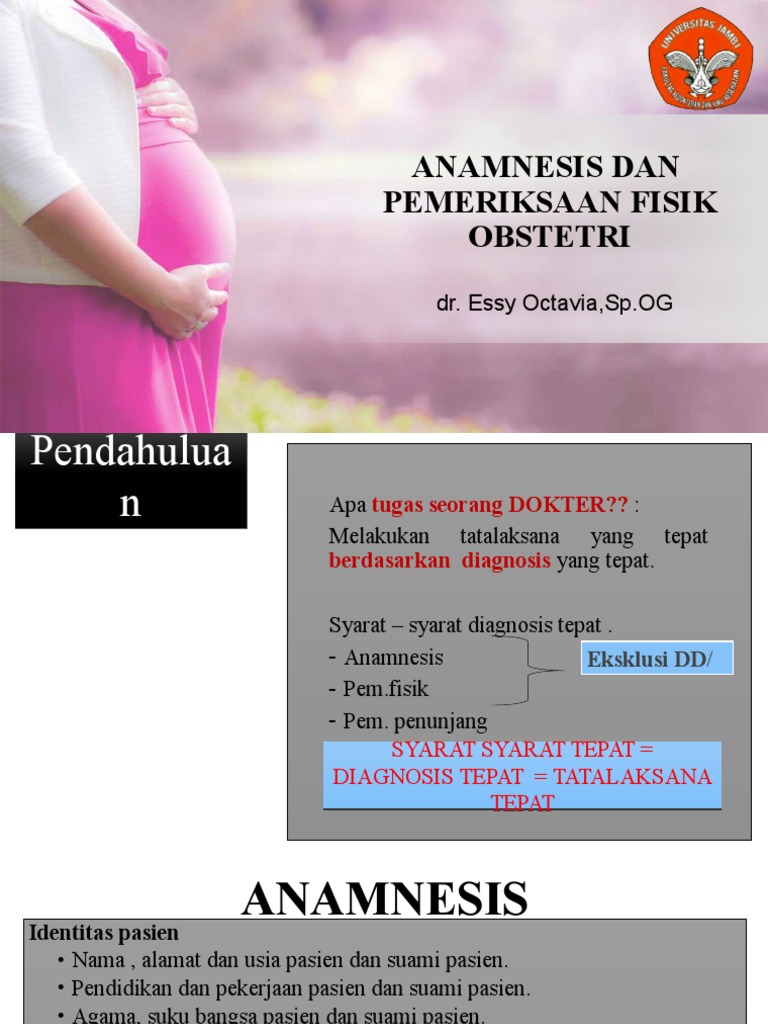 Anamnesis Dan PF Obstetri Dr. Essy Octavia, SP Og PDF