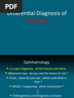 Red Eye Differential Diagnosis Guide | PDF | Cornea | Ophthalmology