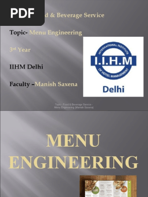 Menu Engineering