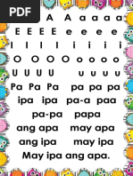 Filipino Pyramid Sentence Reading Fluency | PDF