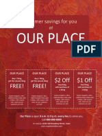 Our Place: Summer Savings For You