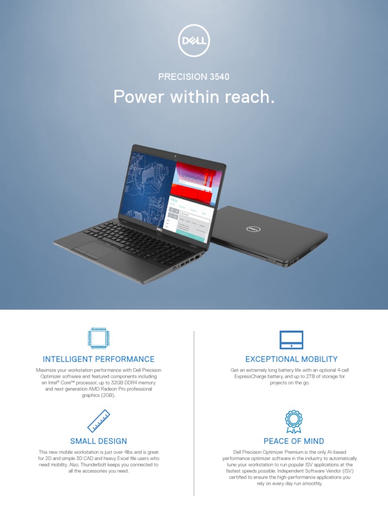 Precision 3540 Spec Sheet | PDF | Laptop | Dell