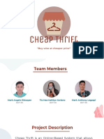 CheapThrift - Final Presentation - Elduayan, Legaspi, Soriano