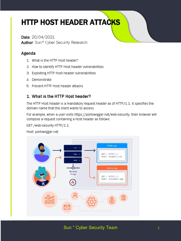 HTTP Host Header Attack Prevention Guide | PDF | Hypertext Transfer ...