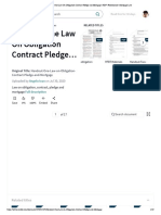 Handout One Law on Obligation Contract Pledge and Mortgage _ PDF _ Foreclosure _ Mortgage Law