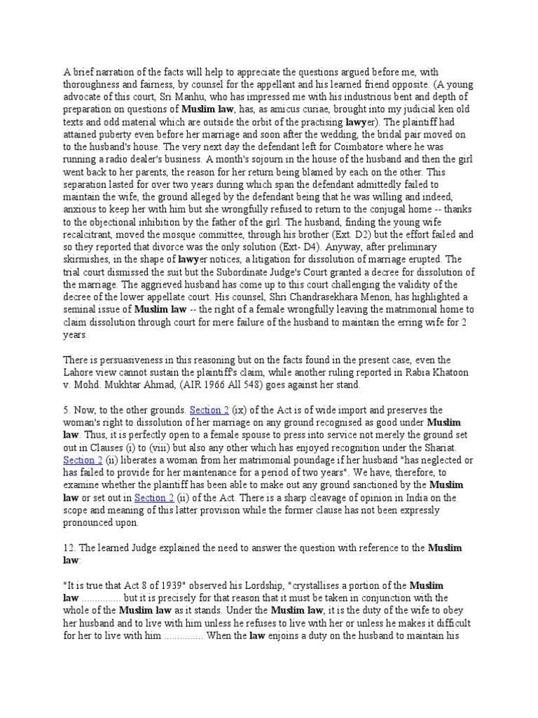 A Brief Narration of The Facts Will Help To Appreciate The Questions