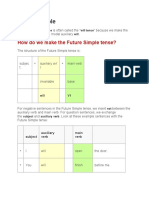 Future Simple: How Do We Make The Future Simple Tense?