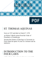 NATURAL LAW ACCORDING TO ST THOMAS AQUINAS