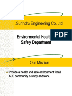 Surindra Engineering Co. LTD - Environmental Health & Safety Department