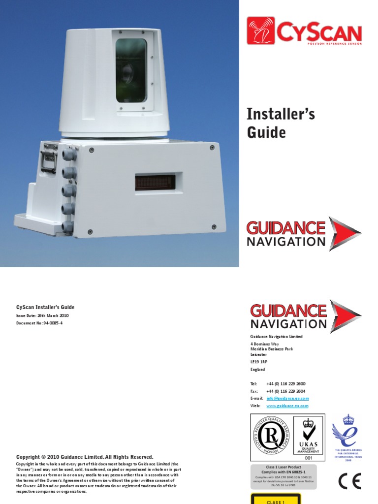 94 0085 4 - CyScan Installers Guide | PDF