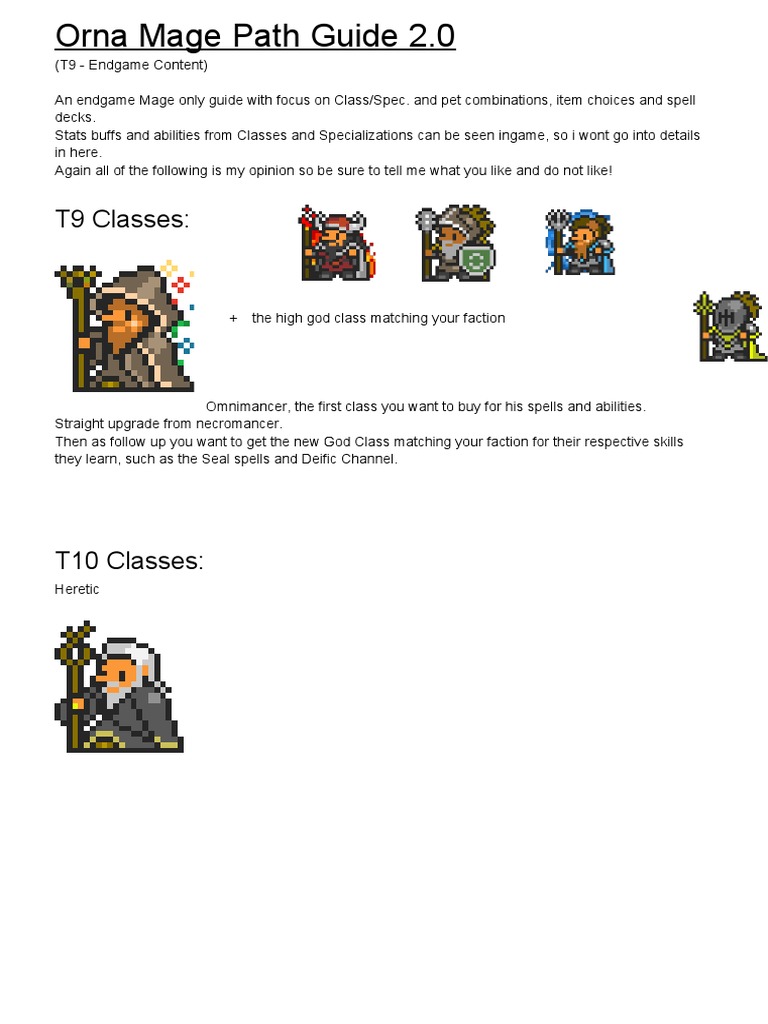 Orna Mage Path Guide 2 | PDF | Gaming | Role Playing Games