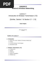 Mobile & Wireless Networking