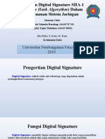 Digital Signature SHA-1