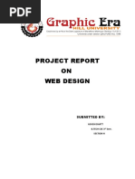 Ashish Bhatt Web Design Report