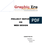 Ashish Bhatt Web Design Report