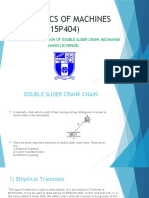 Mechanics of Machines (15P404) : Topic: Kinematic Inversion of Double Slider Crank Mechanism ASHWIN D (18P608)