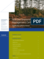 NEBOSH Environmental Management Certificate: Qualification Guide For Learners