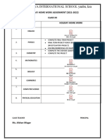 Home Work Grade 12 GS