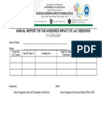 Template 12 - ANNUAL REPORT ON ASSESSED IMPACT OF LAC SESSION