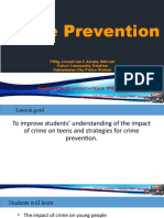 Crime Prevention: PSSG Joseph Ian E Alcala, Mscrim Police Community Relation Kabankalan City Police Station