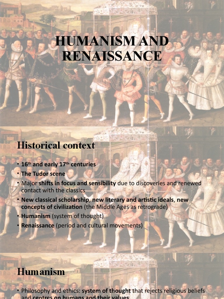 Humanism and Renaissance Part 1 PDF Renaissance Humanism