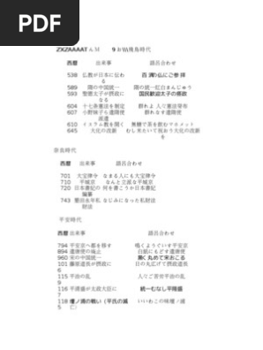 年号ゴロ Pdf