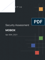 Security Assessment Mobox: Apr TH