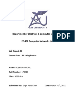 Department of Electrical & Computer Engineering EE-462 Computer Networks Lab