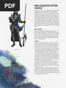 New Character Option: Fighter: Steel Hawk