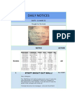 Daily Notices: DATE: 11 MAR 21