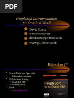 People Soft Instrumentation For Oracle