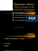 What To Measure in The Peoplesoft 8 Environment: Performance Metrics
